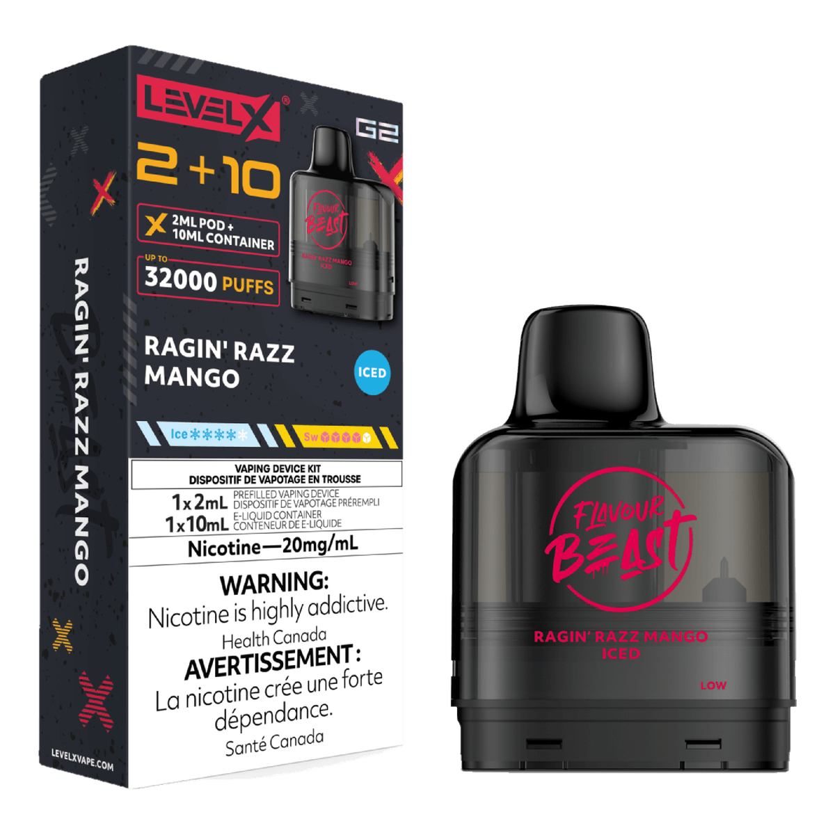 Level X Flavour Beast 32k G2 2+10 Pods