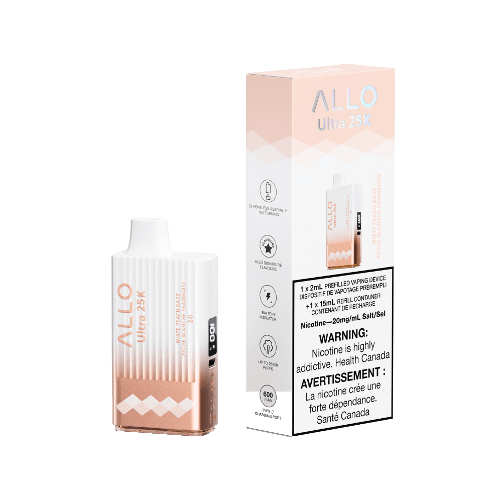 Allo Ultra 25K White Peach Razz
