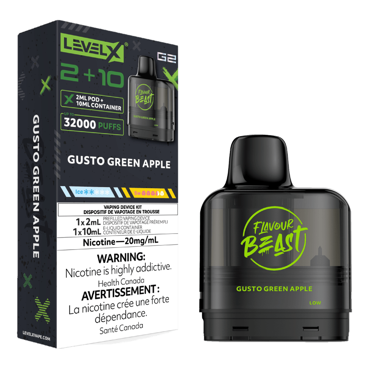 Level X Flavour Beast 32k G2 2+10 Pods