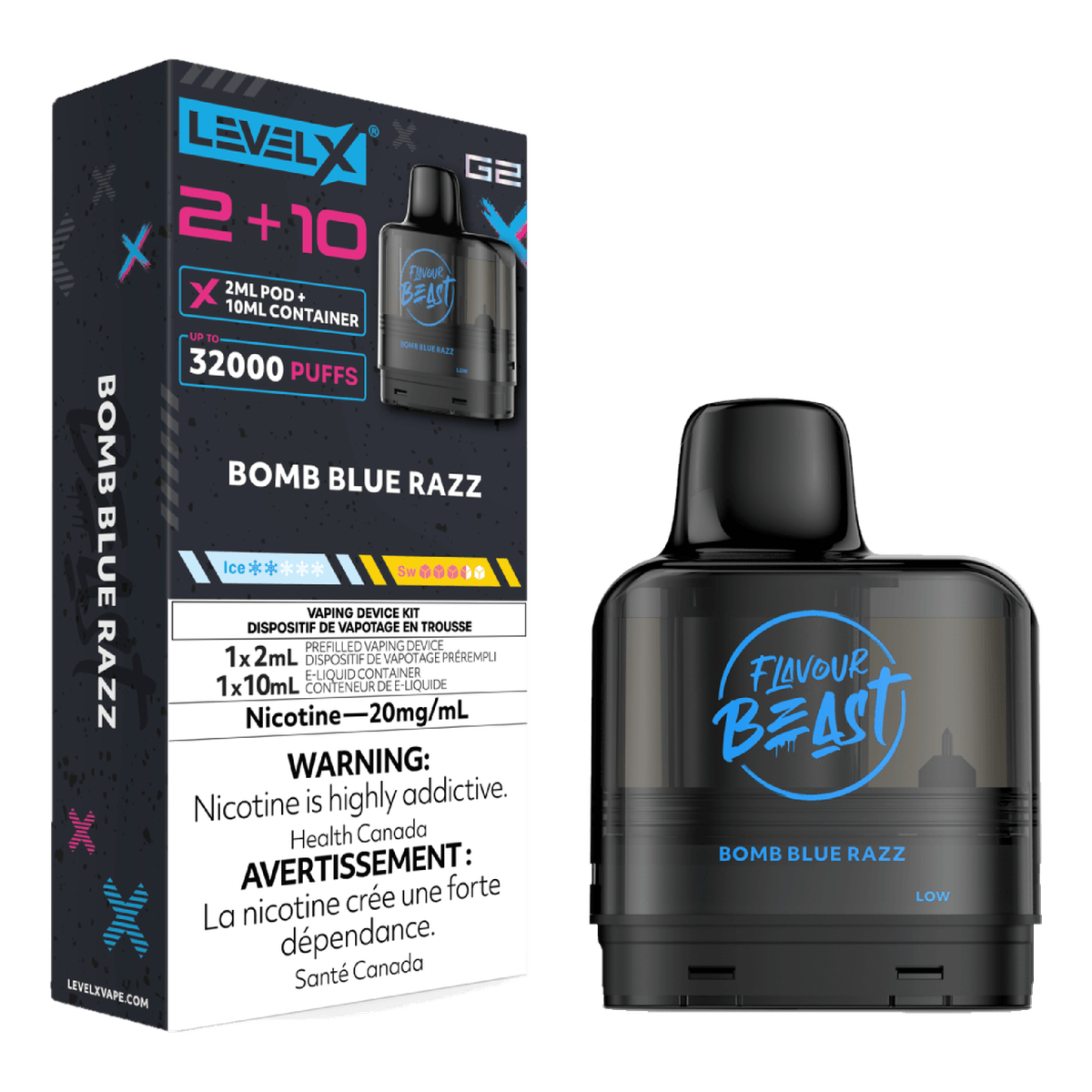 Level X Flavour Beast 32k G2 2+10 Pods