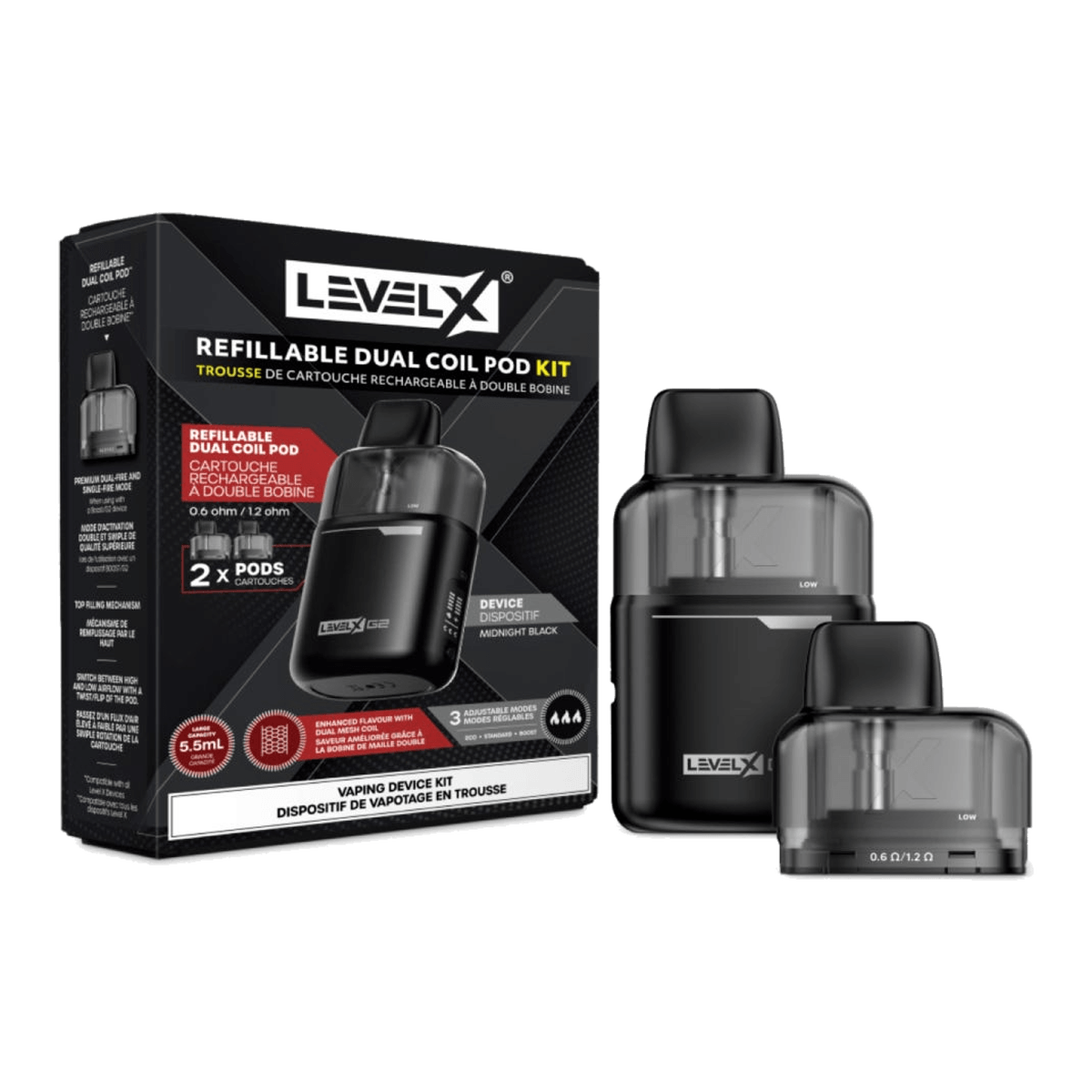 Level X G2 Base Device + 2 Refillable Pods