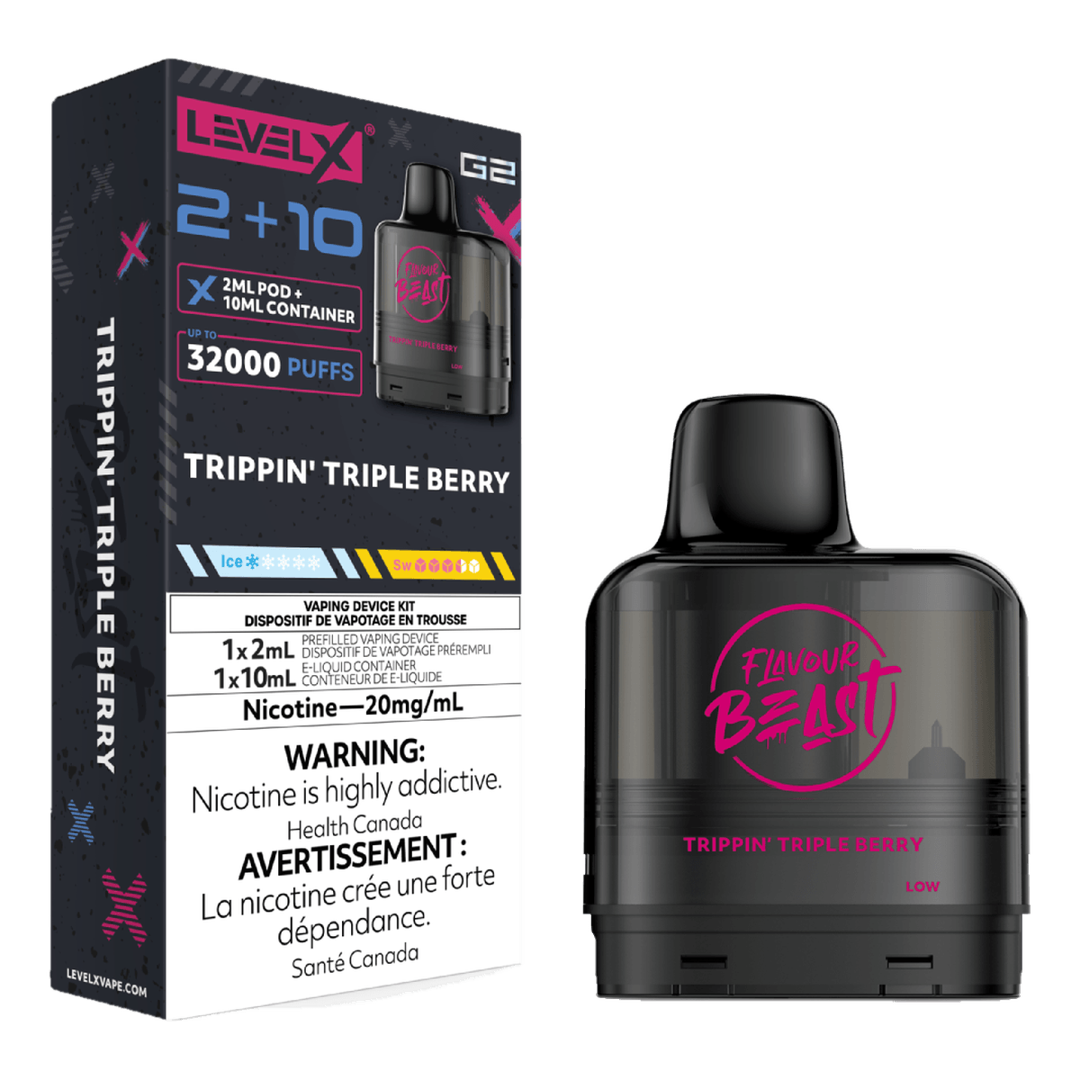 Level X Flavour Beast 32k G2 2+10 Pods
