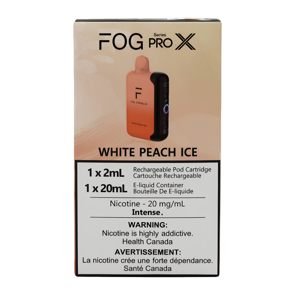 Fog Formulas Series Pro X White Peach Ice